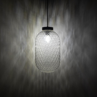 Lampa wisząca ze strukturalnym szkłem Malindi 31cm przeźroczysta Nowodvorski
