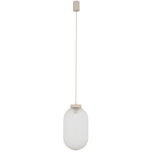 Lampa wisząca ze strukturalnym szkłem Malindi 31cm przeźroczysta Nowodvorski