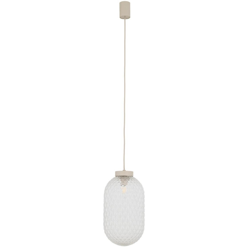 Lampa wisząca ze strukturalnym szkłem Malindi 31cm przeźroczysta Nowodvorski