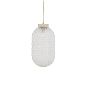 Lampa wisząca ze strukturalnym szkłem Malindi 31cm przeźroczysta Nowodvorski