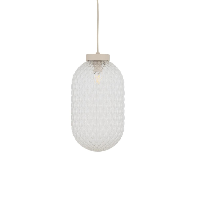 Lampa wisząca ze strukturalnym szkłem Malindi 31cm przeźroczysta Nowodvorski