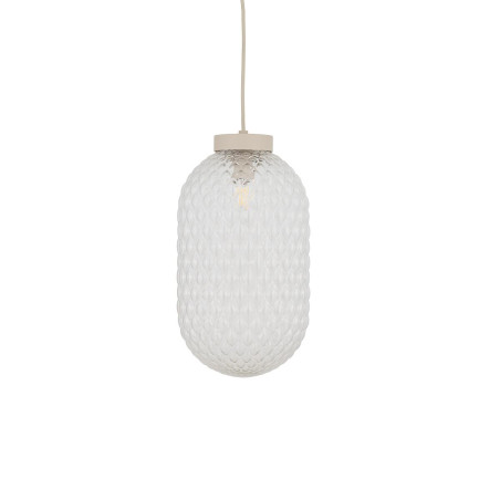 Lampa wisząca ze strukturalnym szkłem Malindi 31cm przeźroczysta Nowodvorski