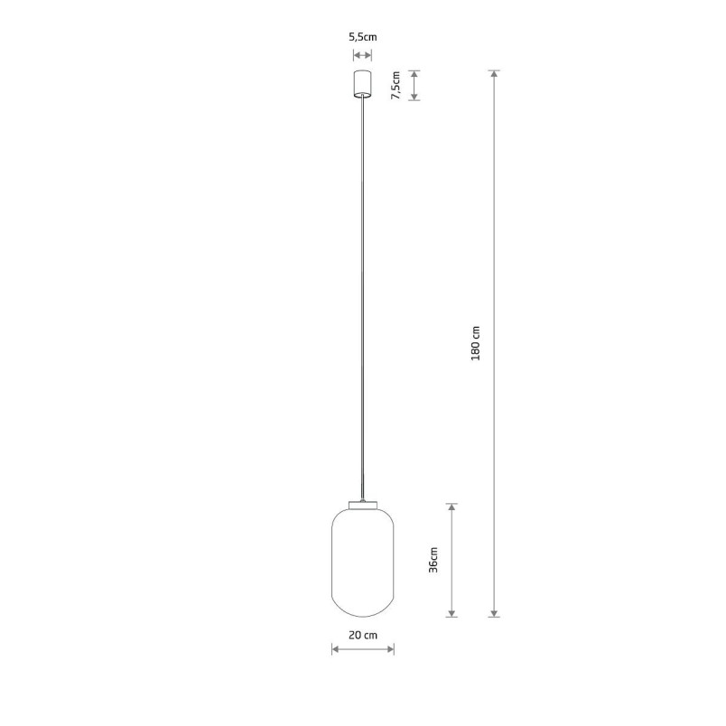 Lampa wisząca ze strukturalnym szkłem Malindi 31cm przeźroczysta Nowodvorski