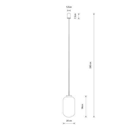 Lampa wisząca ze strukturalnym szkłem Malindi 31cm przeźroczysta Nowodvorski
