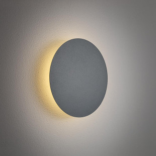 Kinkiet okrągły metalowy Ring LED 3000K 15cm szary błękit Nowodvorski