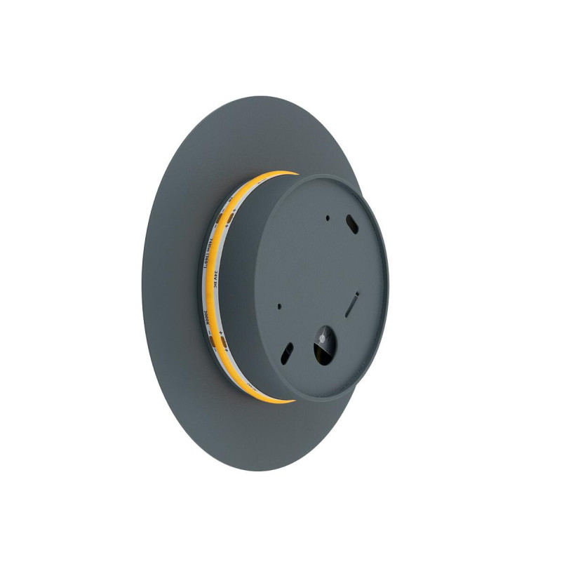 Kinkiet okrągły metalowy Ring LED 3000K 15cm szary błękit Nowodvorski