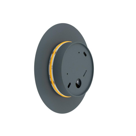 Kinkiet okrągły metalowy Ring LED 3000K 15cm szary błękit Nowodvorski