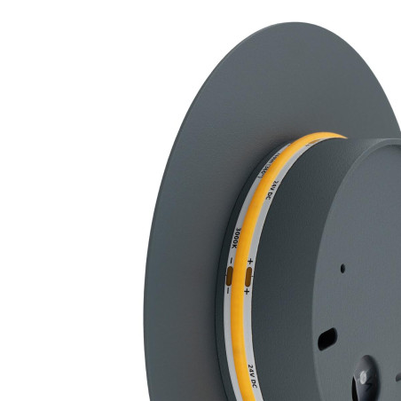 Kinkiet okrągły metalowy Ring LED 3000K 15cm szary błękit Nowodvorski