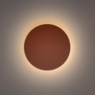 Kinkiet okrągły metalowy Ring LED 3000K 15cm terracotta Nowodvorski