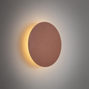 Kinkiet okrągły metalowy Ring LED 3000K 15cm terracotta Nowodvorski