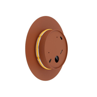 Kinkiet okrągły metalowy Ring LED 3000K 15cm terracotta Nowodvorski