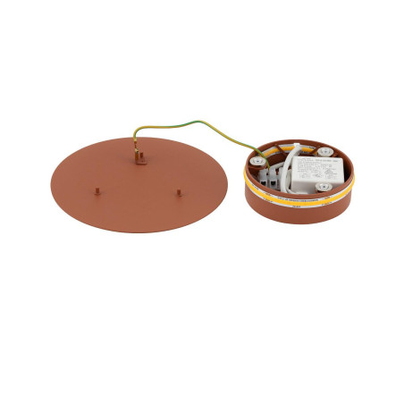 Kinkiet okrągły metalowy Ring LED 3000K 15cm terracotta Nowodvorski