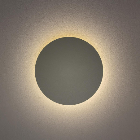Kinkiet okrągły metalowy Ring LED 3000K 15cm szałwiowy Nowodvorski