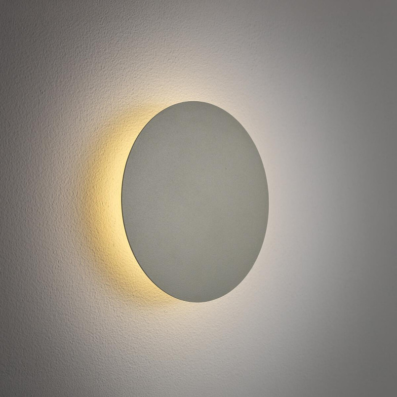 Kinkiet okrągły metalowy Ring LED 3000K 15cm szałwiowy Nowodvorski