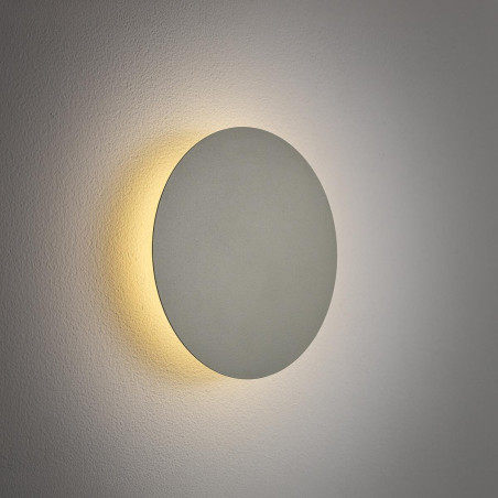 Kinkiet okrągły metalowy Ring LED 3000K 15cm szałwiowy Nowodvorski