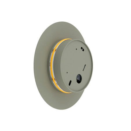 Kinkiet okrągły metalowy Ring LED 3000K 15cm szałwiowy Nowodvorski