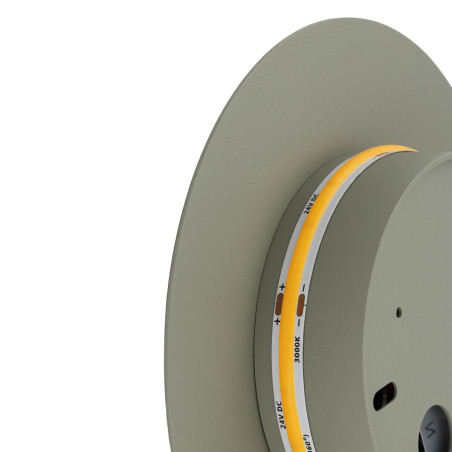 Kinkiet okrągły metalowy Ring LED 3000K 15cm szałwiowy Nowodvorski