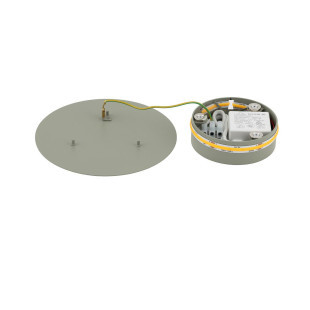 Kinkiet okrągły metalowy Ring LED 3000K 15cm szałwiowy Nowodvorski