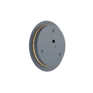 Kinkiet okrągły metalowy Ring LED 3000K 25cm szary błękit Nowodvorski