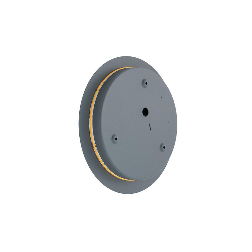 Kinkiet okrągły metalowy Ring LED 3000K 25cm szary błękit Nowodvorski