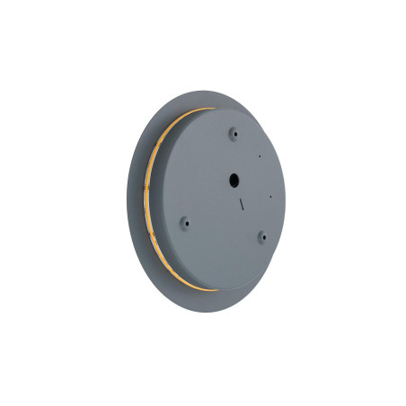 Kinkiet okrągły metalowy Ring LED 3000K 25cm szary błękit Nowodvorski