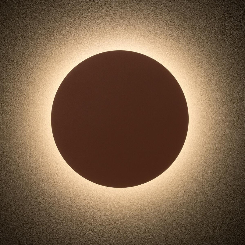 Kinkiet okrągły metalowy Ring LED 3000K 25cm terracotta Nowodvorski