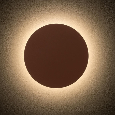 Kinkiet okrągły metalowy Ring LED 3000K 25cm terracotta Nowodvorski