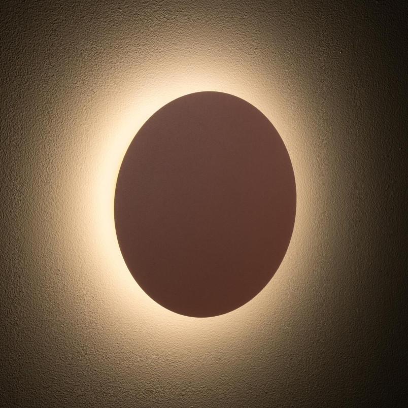 Kinkiet okrągły metalowy Ring LED 3000K 25cm terracotta Nowodvorski