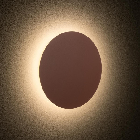 Kinkiet okrągły metalowy Ring LED 3000K 25cm terracotta Nowodvorski