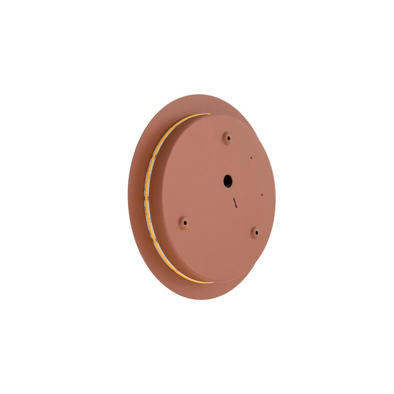 Kinkiet okrągły metalowy Ring LED 3000K 25cm terracotta Nowodvorski