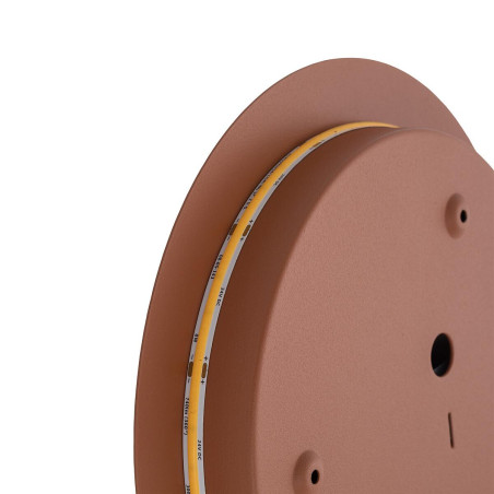 Kinkiet okrągły metalowy Ring LED 3000K 25cm terracotta Nowodvorski