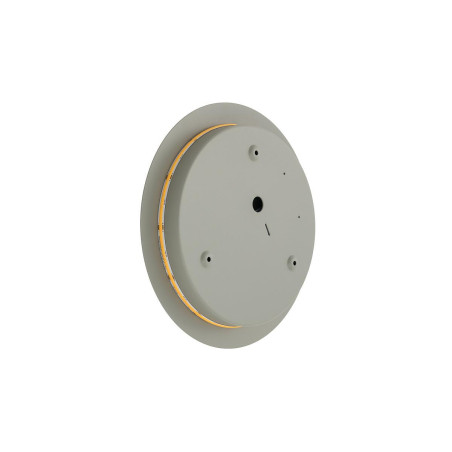Kinkiet okrągły metalowy Ring LED 3000K 25cm szałwiowy Nowodvorski