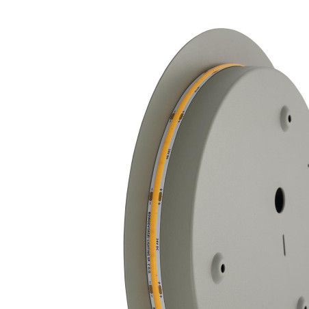 Kinkiet okrągły metalowy Ring LED 3000K 25cm szałwiowy Nowodvorski