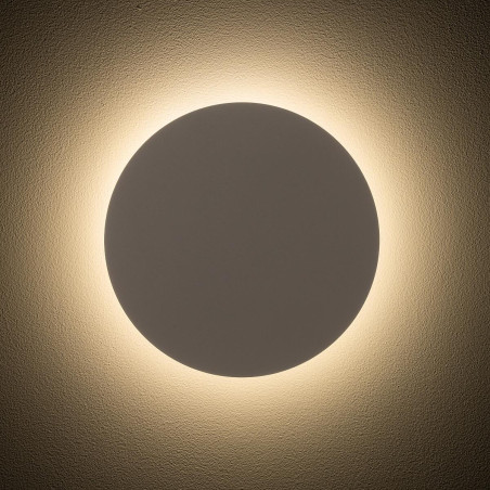 Kinkiet okrągły metalowy Ring LED 3000K 25cm beżowy Nowodvorski