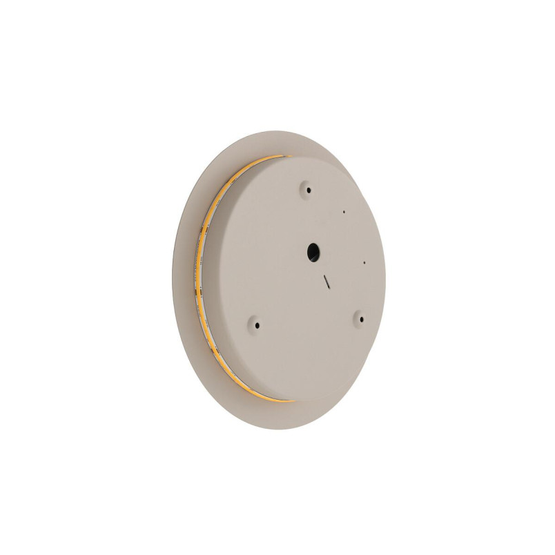 Kinkiet okrągły metalowy Ring LED 3000K 25cm beżowy Nowodvorski