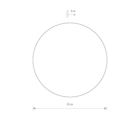 Kinkiet okrągły metalowy Ring LED 3000K 25cm beżowy Nowodvorski