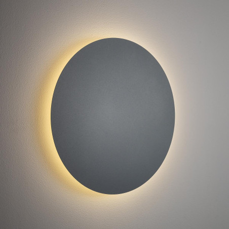 Kinkiet okrągły metalowy Ring LED 3000K 35cm szary błękit Nowodvorski