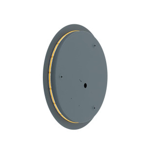 Kinkiet okrągły metalowy Ring LED 3000K 35cm szary błękit Nowodvorski