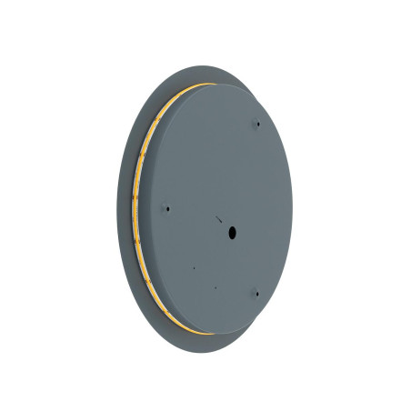 Kinkiet okrągły metalowy Ring LED 3000K 35cm szary błękit Nowodvorski