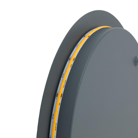 Kinkiet okrągły metalowy Ring LED 3000K 35cm szary błękit Nowodvorski