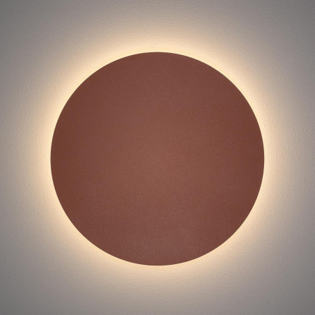 Kinkiet okrągły metalowy Ring LED 3000K 35cm terracotta Nowodvorski