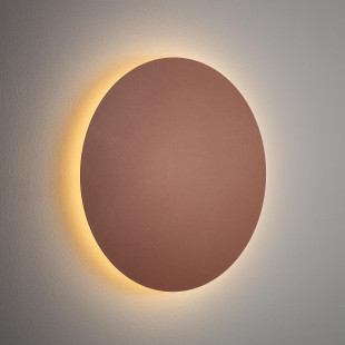 Kinkiet okrągły metalowy Ring LED 3000K 35cm terracotta Nowodvorski