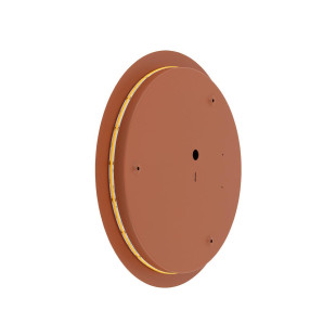 Kinkiet okrągły metalowy Ring LED 3000K 35cm terracotta Nowodvorski