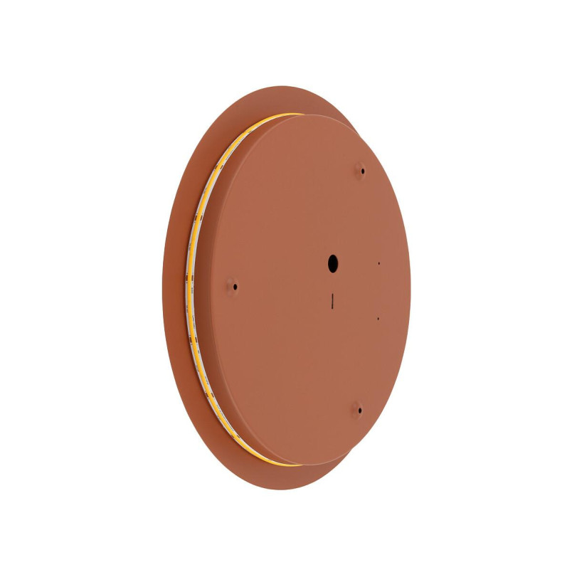 Kinkiet okrągły metalowy Ring LED 3000K 35cm terracotta Nowodvorski