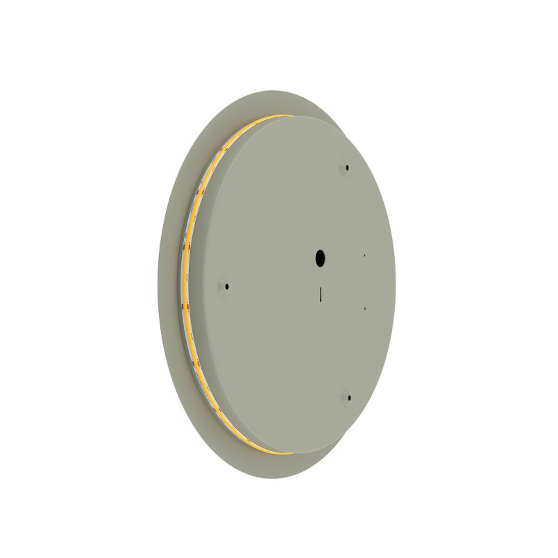 Kinkiet okrągły metalowy Ring LED 3000K 35cm szałwiowy Nowodvorski