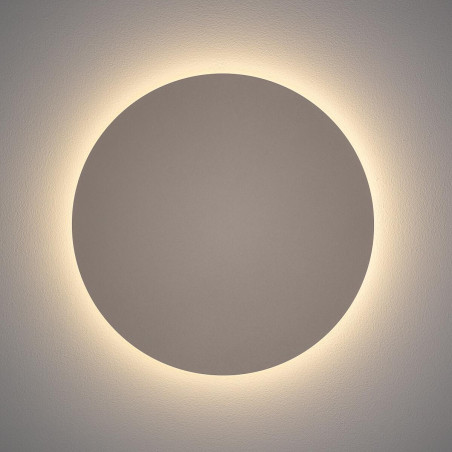 Kinkiet okrągły metalowy Ring LED 3000K 35cm beżowy Nowodvorski