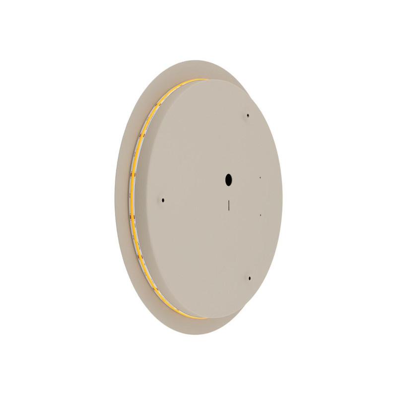Kinkiet okrągły metalowy Ring LED 3000K 35cm beżowy Nowodvorski