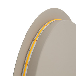 Kinkiet okrągły metalowy Ring LED 3000K 35cm beżowy Nowodvorski