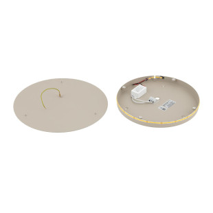Kinkiet okrągły metalowy Ring LED 3000K 35cm beżowy Nowodvorski