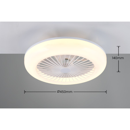 MORA Ceiling lamp incl.1x15W LED/1800Lm/2700 - 6000K 13cm/ D 45cm/  Reality